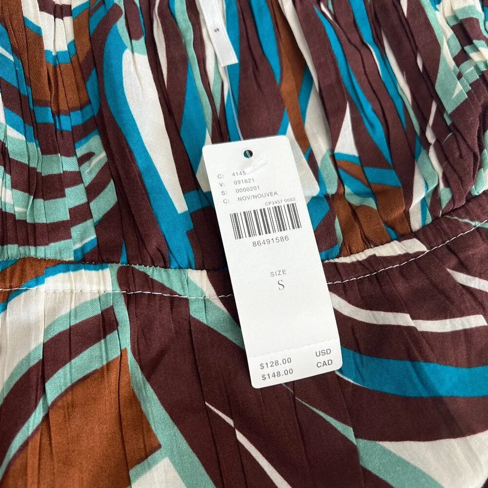 NWT Anthropologie Strapless Tiered Cotton Midi Dress - Picture 4 of 6